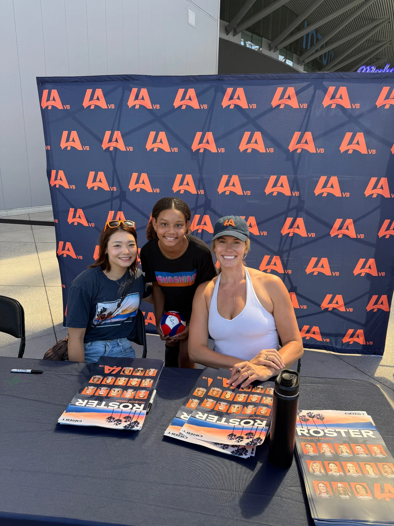 Eva at an LA volleyball event